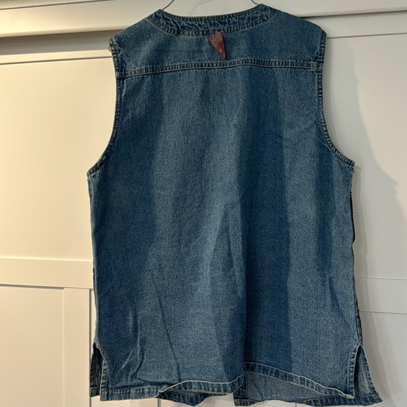 Vintage denim quilted vest - Picture 2 of 3